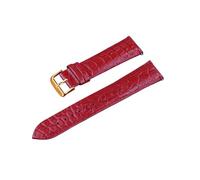 Torehueju 11/12/13/14/15/16/17/18/19/20/21/22mm Correa de reloj de piel de cocodrilo de color ultrafina y transpirable con cierre de pasador pulido