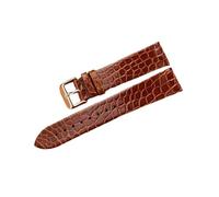 Torehueju 11/12/13/14/15/16/17/18/19/20/21/22mm Correa de reloj de piel de cocodrilo de color ultrafina y transpirable con cierre de pasador pulido