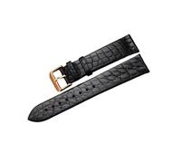 Torehueju 11/12/13/14/15/16/17/18/19/20/21/22mm Correa de reloj de piel de cocodrilo de color ultrafina y transpirable con cierre de pasador pulido