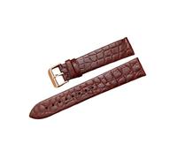 Torehueju 11/12/13/14/15/16/17/18/19/20/21/22mm Correa de reloj de piel de cocodrilo de color ultrafina y transpirable con cierre de pasador pulido