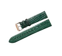 Torehueju 11/12/13/14/15/16/17/18/19/20/21/22mm Correa de reloj de piel de cocodrilo de color ultrafina y transpirable con cierre de pasador pulido