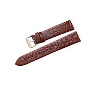 Torehueju 11/12/13/14/15/16/17/18/19/20/21/22mm Correa de reloj de piel de cocodrilo de color ultrafina y transpirable con cierre de pasador pulido