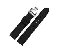 Torehueju 18/20/22/23/24mm Correa de reloj de nailon con hebilla de liberación rápida y forro de cuero agradable para la piel