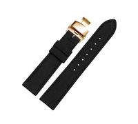 Torehueju 18/20/22/23/24mm Correa de reloj de nailon con hebilla de liberación rápida y forro de cuero agradable para la piel