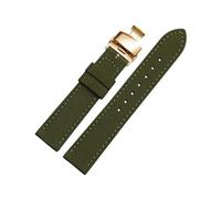 Torehueju 18/20/22/23/24mm Correa de reloj de nailon con hebilla de liberación rápida y forro de cuero agradable para la piel