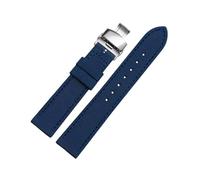 Torehueju 18/20/22/23/24mm Correa de reloj de nailon con hebilla de liberación rápida y forro de cuero agradable para la piel