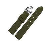 Torehueju 18/20/22/23/24mm Correa de reloj de nailon con hebilla de liberación rápida y forro de cuero agradable para la piel