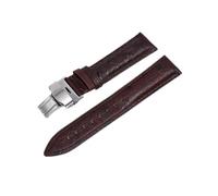 Torehueju 18-22mm Correa de reloj respetuosa con la piel de piel de vaca de avestruz colorida con hebilla de mariposa de liberación rápida, 20mm