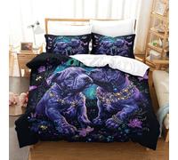 Toreo del Condado de Staffordshire Funda Nórdica 3 Piezas Conjunto De Edredón 3D Juego De Cama Funda De Edredón con Cremallera para Adolescentes, Microfibra Ultra Suave con Fundas King（220x240cm）