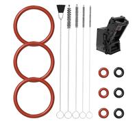 Tóricas para Cafetera, Anillos de sellado para Cafeteras Siemens EQ5, EQ6, EQ6 Plus, EQ7, EQ8, Gaggenau, Bosch, Neff, Fácil mantenimiento (9 Piezas y 5 Cepillos, 9 Piezas y 5 Cepillos)