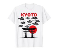 Torii Gate Sunrise Kioto Nubes Edición de Fans de Viaje Camiseta