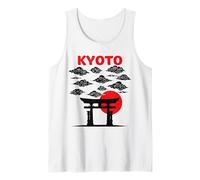 Torii Gate Sunrise Kioto Nubes Edición de Fans de Viaje Camiseta sin Mangas