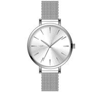 TORII Reloj de Mujer Plateado Acero Inoxidable - Redonda Cuarzo S37SS.OS Brazalete de Malla índices de línea Resistente al Agua 30 m