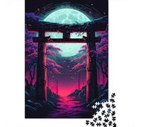 ToriiGate Rompecabezas NeonMoonlight 1000 Piezas de Papel Reciclado para Adultos, Mujeres y Hombres Educativo y Desafiante 52x38cm/1000pcs