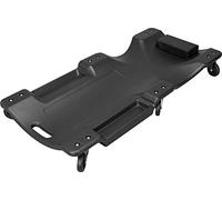 Torin ATRP6240B - Carrito mecánico de plástico Moldeado por soplado, Carrito mecánico de 40 Pulgadas con reposacabezas Acolchado, bandejas de Herramientas Dobles y 6 Ruedas, Color Negro
