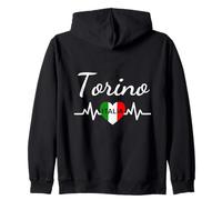 Torino Italia Bandera Italia Souvenir Regalo a Juego Italiano Sudadera con Capucha