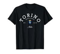 Torino Italia Turín Viaje Italia Torino Italia Vacaciones Familiares Camiseta gráfica económica, Hombre, Negro, XL