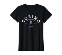 Torino Italia Turín Viaje Italia Torino Italia Vacaciones Familiares Camiseta gráfica económica, Mujer, Negro, S