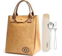 TORISKY Bolsa térmica para almuerzo para hombres y mujeres,bolsa reutilizable,ligera y resistente al agua para el trabajo, picnic,colegio y viajes (DBZ04-Amarillo)