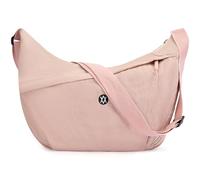 TORISKY Bolso Bandolera de Nylon con Forma de Media Luna para Mujer Bolso Hobo Ligero con Correa Ajustable Bandolera Informal(661-Pink)