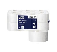Tork Mini Jumbo - Rollo de papel higiénico (12 rollos)