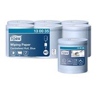 Tork 130035 Papel de secado Premium / Paños de papel compatibles con el sistema M2 / 6 x bobinas / 1 capa / Azul