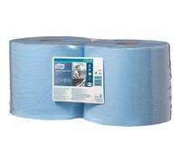 Tork 130052 Limpiar Papel Más Combi Rollo - Azul - 2 Rollos De 750 Hojas 255m