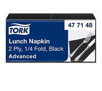TORK 2000 Servilletas de Papel Negras, Papel, Negro, 34.80x43.30x34.60 cm