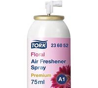 Tork 236052 Ambientador en spray / Recambio de atomizador en espray compatible con el sistema para ambientadores A1 / Floral