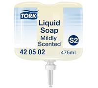 Tork 420502 Jabón líquido suave mini / Jabón de manos compatible con el sistema S2 / 475 ml / Aroma fresco