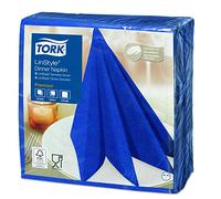 Tork 478856 Linstyle Servilleta para cena de color azul oscuro / 1 capa / 12 paquetes x 50 unidades (600 servilletas) / 39 cm x 39 cm/Premium