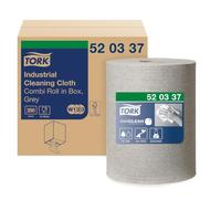 Tork 520337 Paño de limpieza industrial Premium | color gris, 1 capa, Papel multiuso compatible con los sistemas W1, W2 y W3, 1 bobina x 148, 2 m de largo