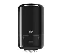 Tork 558008 Dispensador mini de alimentación central Elevation / Soporte de papel mecha compatible con el sistema M1 / Negro