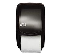 Tork 55TR Dispensador Doble de Papel higiénico, 12.75 Pulgadas de Alto x 7.5 Pulgadas de Ancho x 7.0 Pulgadas de Profundidad, Humo translúcido (Caja de 1 dispensador)