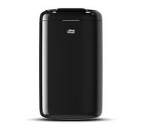 Tork 564008 Cubo de basura con tapa/Papelera Elevation sólida compatible con bolsas de plástico de Tork B3 / 5 litros/Negro