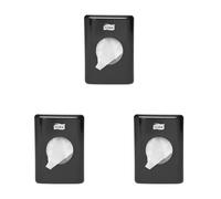 Tork 566008 Dispensador de Bolsas higiénicas para el Aseo/Elevation Design/Compatible con el Sistema B5 / Negro (Paquete de 3)