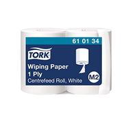 Tork 610134 Papel de secado Advanced/Paños de papel compatibles con el sistema M2 / 2 x bobinas / 1 capa/Blanco
