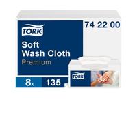 TORK 742200 Paños De Lavado Suaves Blancos Caja De 8135 Unidades