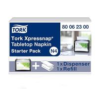 Tork 80062300 Xpressnap Paquete de inicio de servilletas, plástico, negro