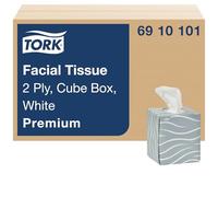 Tork Caja de pañuelos faciales de alta calidad, color blanco, 2 capas, 36 x 86 pañuelos, 6910101