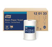 Tork Centerfeed - Limpiaparabrisas de papel blanco M2, alta absorción, 6 x 1000 hojas, 120133