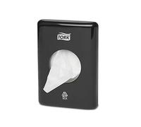 Tork Dispensador de bolsitas higiénicas, Negro, 36x140x100 mm per unidad (Pack de 8)
