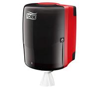 Tork dispensador de papel mecha, Maxi rojo y gris humo W2, diseño robusto, línea de rendimiento, 44,7 cm × 32.8 cm × 30.2 cm, 653008