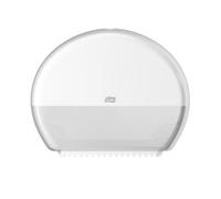 Tork Dispensador de Rollos de Papel Higiénico Mini Jumbo Blanco T2, 555000 | Cerrado, Rango de Elevación