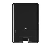 Tork 552008 Dispensador de toallas de mano entreplegadas Elevation de Tork, despachador papel secamanos compatible con el sistema de Tork H2, negro