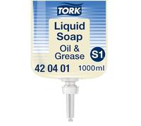 Tork Jabón de Manos Líquido para Aceite y Grasa S1, Probado dermatológicamente, 1 × 1000 ml, 420401