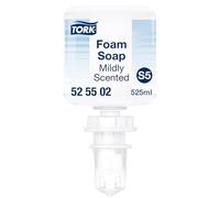 Tork Jabón en Espuma Mini Ligeramente Perfumado para Lavado de Manos S5, Ingredientes hidratantes, 1 × 525ml, 525502