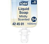 Tork Jabón Líquido Ligeramente Perfumado, 6 x 1000ml, 424501