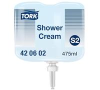 Tork Jabón líquido para el cuerpo y el cabello, 420602, 1 x 475 ml | Gel de ducha y champú 2 en 1 para dispensadores S2, Fragancia fresca unisex de primera calidad