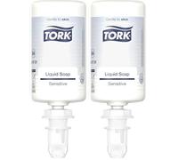 Tork Jabón Líquido para Pieles Sensibles, 1000 ml, 424701 (Paquete de 2)